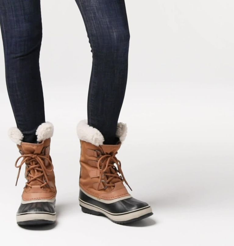 Sorel Winter Carnival Camel Brown Boots Sorel Womens Lace Up Boots Shop India
